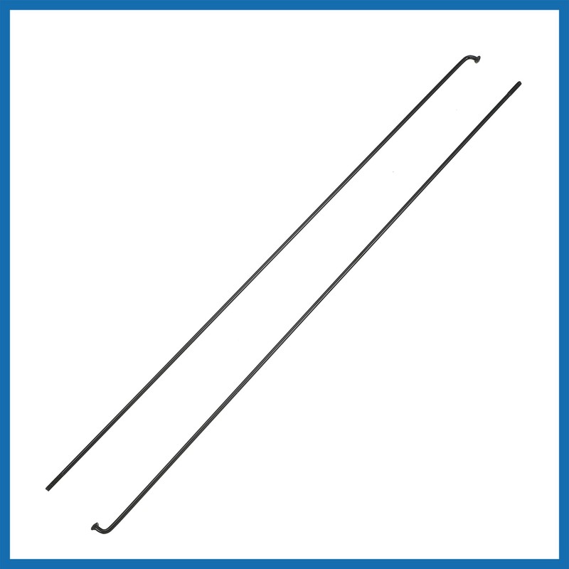 A ABSOPRO 12 Pcs 14G J Bend 282mm Bike Bicycle
