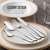 OVENTE 24-Piece Silverware Set Service for 6, Durable Stainless Steel