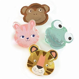 Cupcakes and cartwheels Tiny 'Tudes Set of 4 Animal Bubble Bath Pouches