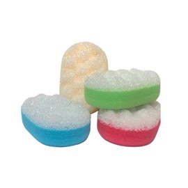 4 x Massageschwamm Duschschwamm Badeschwamm Peeling Schwamm Körperpeeling Oval