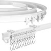 XCK Flexible Ceiling Curtain Track 10m/32.8ft, Bendable Ceiling Mount Curtain