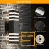FAISHILAN 2-Pack Dusk-to-Dawn Outdoor Wall Lights – 2-Layer, 1200 LM,