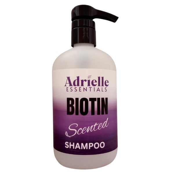 Adrielle Essentials Black Raspberry Vanilla Scented Biotin Hair Shampoo, 16