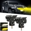 2pcs LED Spotlights 120W 4500LM Yellow White Spot Lamp IP67