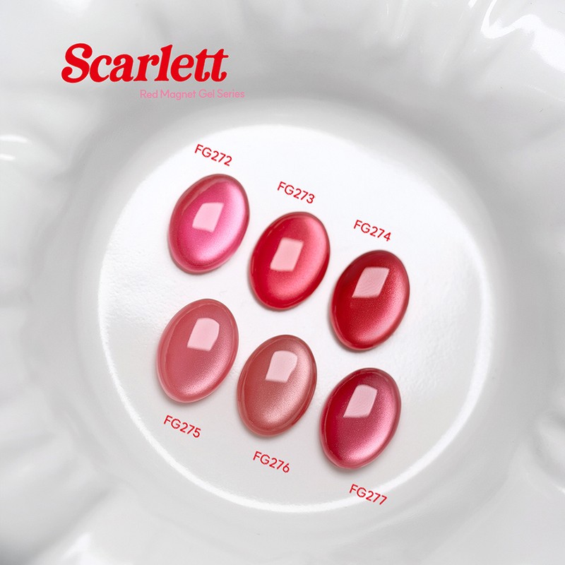 From the Nail Scarlet 6 types of individual items Red