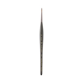 Pan Art Synthetic Sable Fine Round Brush No.00 for Watercolour Painting - 1 Piece, Brown