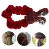 BESPORTBLE Bling Rabbit Hair Tie Holder for Women High Elasticity