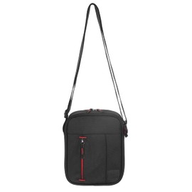 BARRENS Men's Small Shoulder Bag, Men's Crossbody Bag, Waterproof Men's Bag Made of 1680D Polyester, Men's Bag, Suitable for Business, Work and Travel, black