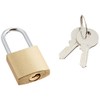 エレコム ピンタンブラー セキュリティロック 南京錠 ゴールド 幅25×奥行11×高さ51mm 真鍮 鍵2本付 ESL-NK
