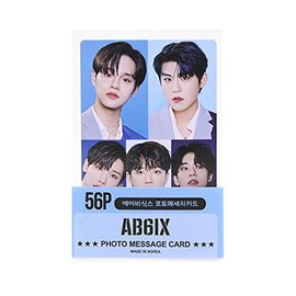 ZEESOON K-POP IDOL Group New Photo Message Card 56pcs set (Postcard / 56sheets) or Transparent Card 25pcs set (AB6IX)