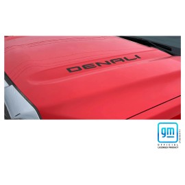 EmblemsPlus GMC Sierra Denali Matte Black Hood Lettering Decals 2019-2025 Set of 2