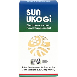 Sun Chlorella Sun Eleuthero Root (Ukogi) 200mg | Natural Adaptogen Supplement for Vitality, Endurance & Well-Being | Non-GMO | Plant-Based Support for Stress & Energy | 240 Tablets (8g Total)