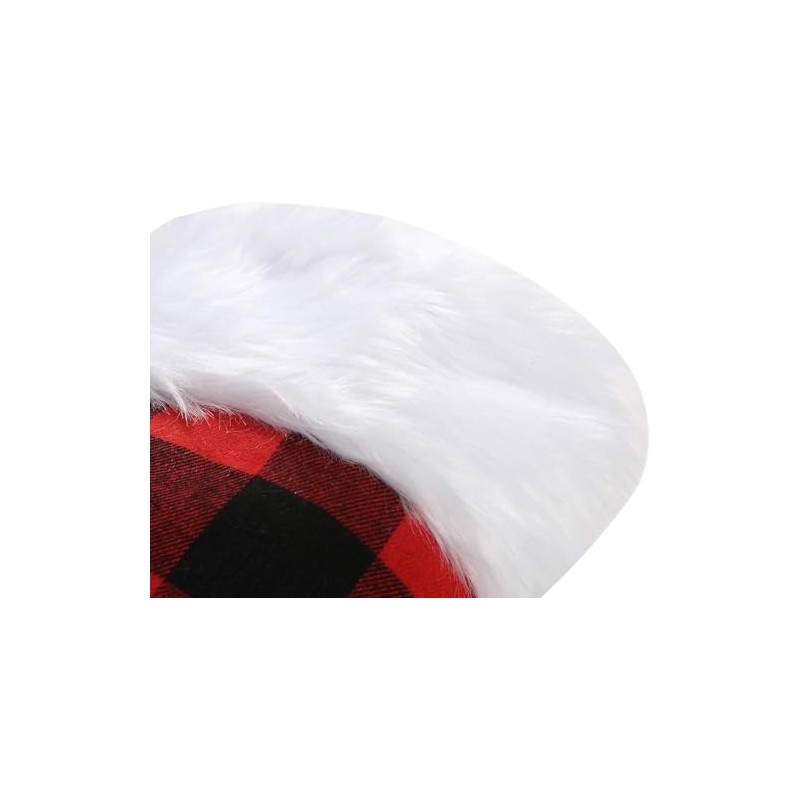 Sattiyrch Buffalo Plaid Christmas Stockings,18 inches, Set of 4, Black