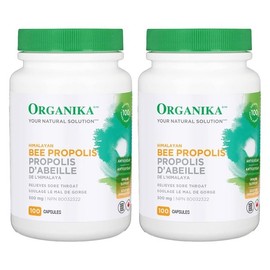 캐나다 오가니카 비프로폴리스 500mg 100캡슐 2개 Organika BEE PROPOLIS Organika Bee Propolis 500mg 100 Capsules 2 Pack