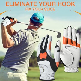 Golf Glove Training Aid,Grip Corrector Glove for Stable Grip | Non-Slip Golf Glove Swing Training Correct Aid, Grip Trainer Attachment for Golf Lovers