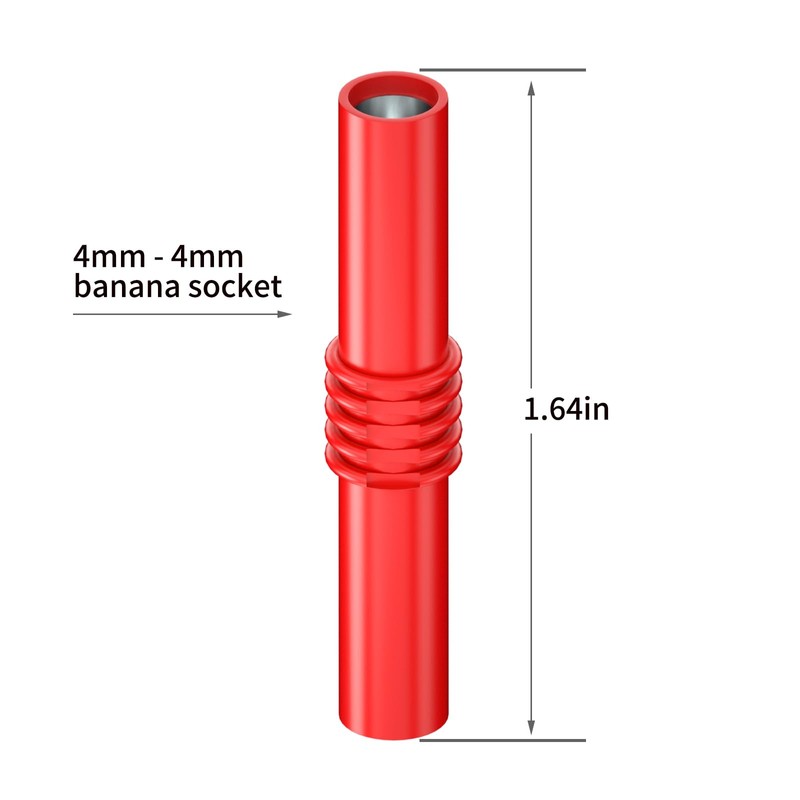 Goupchn Insulated 4mm Banana Female to Female Jack Socket Connector
