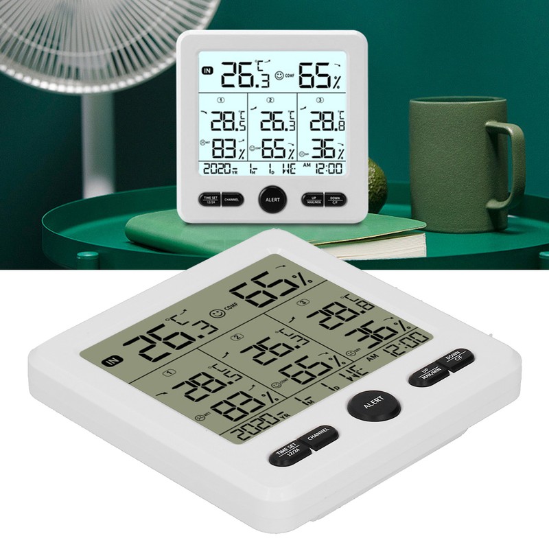 TS‑6210 3 in 1 Wireless Thermometer Hygrometer Indoor Outdoor Temperature