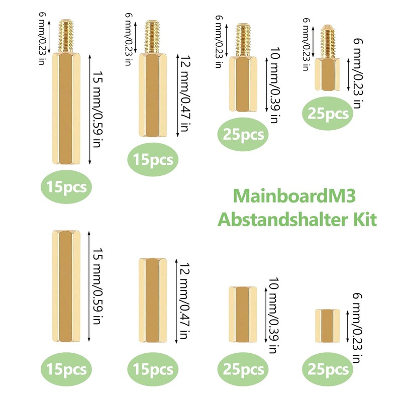 Pack of 680 Motherboard Spacers, Robust and Easy to Use,