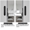 Betensh Pocket Door Lock Hardware with Pull Invisible Sliding Door