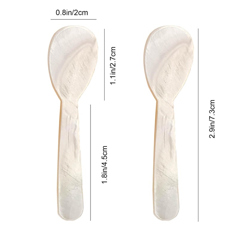 ZUDKSUY Caviar Spoons 20Pcs Mother of Pearl Spoons- Shell Spoon