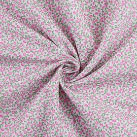 Mook Fabrics Cotton Calico Flowers, Pink 15 Yard Bolt