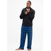 DEVOPS 2 Pack Men's Buffalo Plaid Plush Fleece Pajama Pants