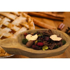 Shoots, Roots & Leather Boots Baked Apple Pie Bowl Filler Potpourri – 2 Cup Bag – Rustic Botanical Blend with Dried Apples, Cinnamon & Autumn Spices – Handmade in Tennessee