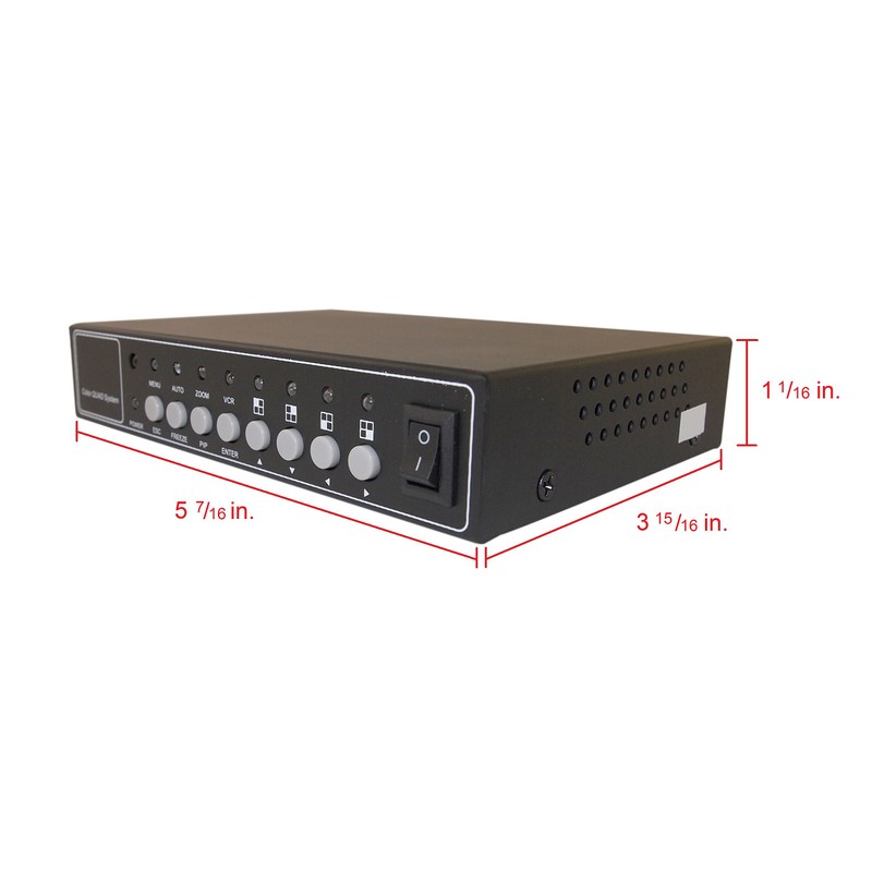 Evertech 4 Channel Analog Color Quad Processor CCTV Security Camera