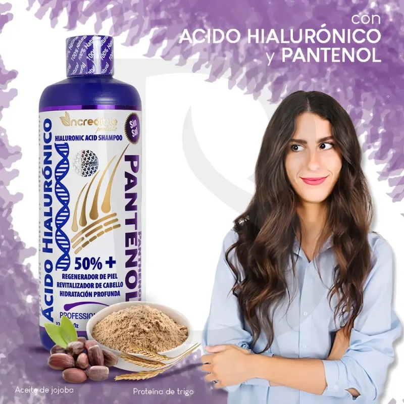 Shampoo Sin Sal Regenerador E Hidratante Para El Cabello