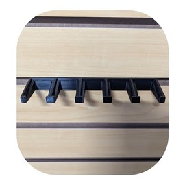 Hammy3DPrints Mount for HK P30 / VP9 / P2000 Mags - Slatwall | Magazine Holder Storage Rack (Dakota with Metal Track Insert)