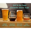Cheers to 25 Years - Pint Glass for Beer -