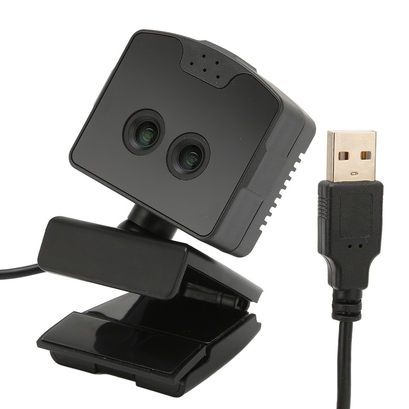 Binocular Webcam 2MP 1080P HD Wide Angles Front Conference Webcam