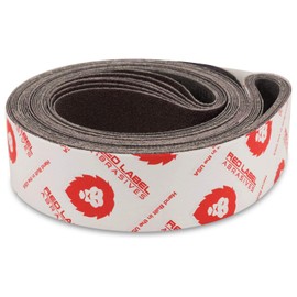 Red Label Abrasives - Correas de lijado de metal de óxido de aluminio de grano 36 de 2 x 72 pulgadas, papel de lijado para afilado de cuchillos para trabajo de metales y acabado de metal, paquete de 6