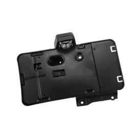 A ABSOPRO 1 Set License Plate Holder with Lamp for Jeep Wrangler JK 2007-2018 License Plate Mounting Frames Bracket No.68064720AA Item Replacement