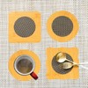 6 Pcs Bamboo Heat Insulation mat with Metal Mesh Non-Slip