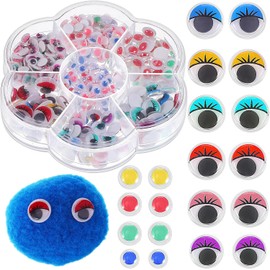 Ojos Móviles Autoadhesivos y Tarjetas de Cumpleaños Ojos Temblorosos 600 Piezas de Plástico para Manualidades Infantiles Adecuados para Proyectos Artísticos