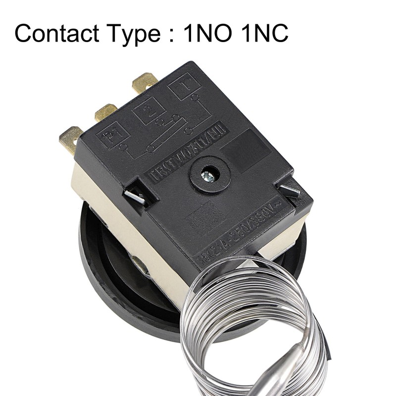 sourcing map 1NO 1NC 250/380V 16(2) A 0-40C Temperature Control