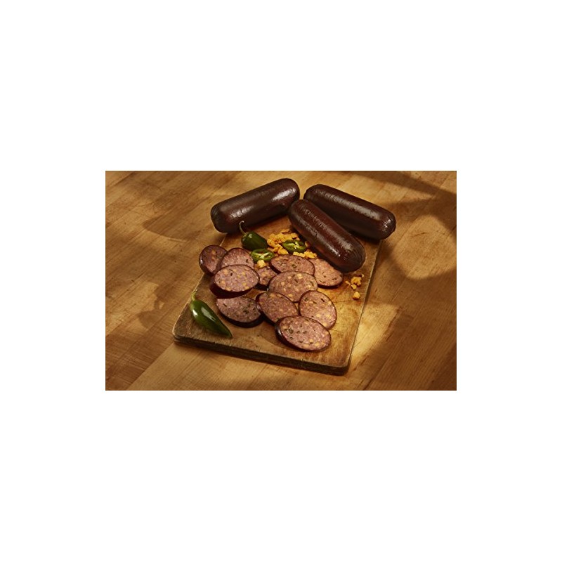 Alewel's Beef Summer Sausage with Cheddar Cheese and Jalapenos