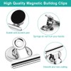 MOXYOY 10pcs Strong Anti-Scratch Magnetic Clip, Multi-Functional Bulldog Clip Refrigerator