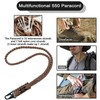 DDOUT Heavy Duty Paracord Badge Lanyard and Keychain with USA