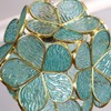 Bieye L10824 Flower Petals Tiffany Style Stained Glass Close to