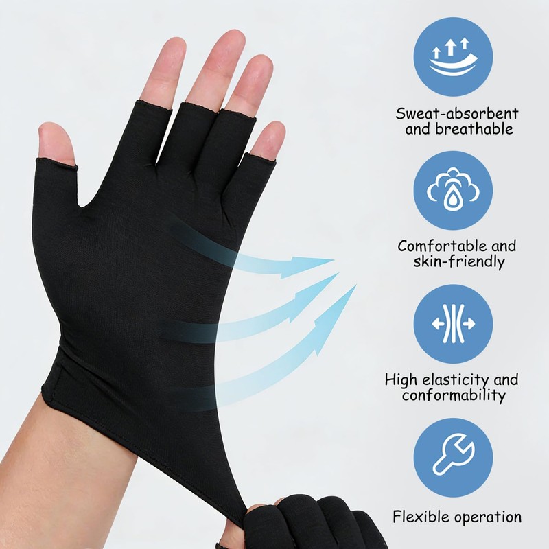 Xynovate 15 Pairs Cotton Moisturizing Gloves, Cotton Gloves for Eczema