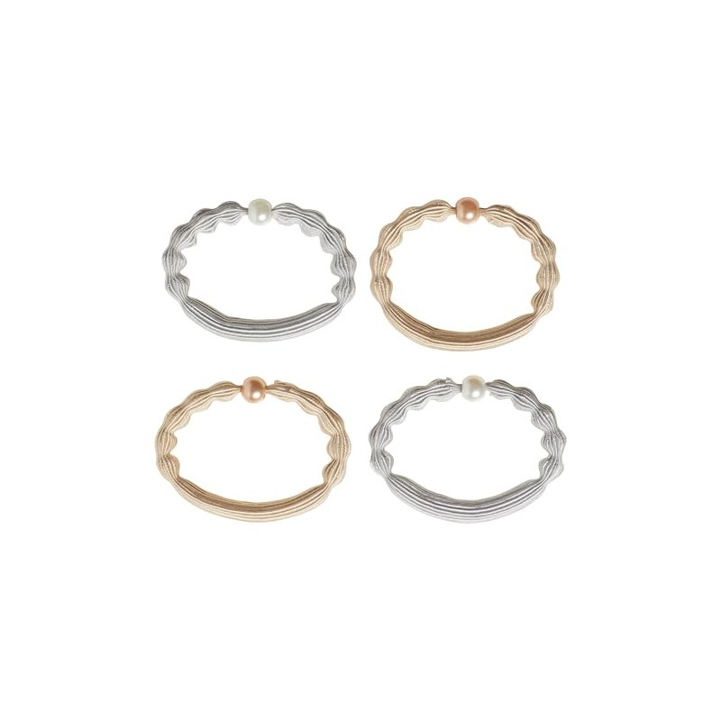 GOODY FOREVER ELASTICS 6MM 10CT BLONDE SILVER