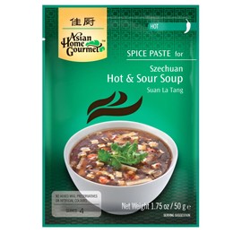 ASIAN HOME GOURMET Spice Paste for Szechuan Hot and Sour Soup (Instant Suan La Tang Sauce Mix) (Pack of 3)