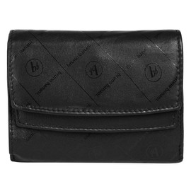 bruno banani 021906 Women's Real Leather Wallet, Modern Wallet, RFID Protection, 15 Compartments, Press Stud Closure, Elegant Wallet, black, Unit size, Classic