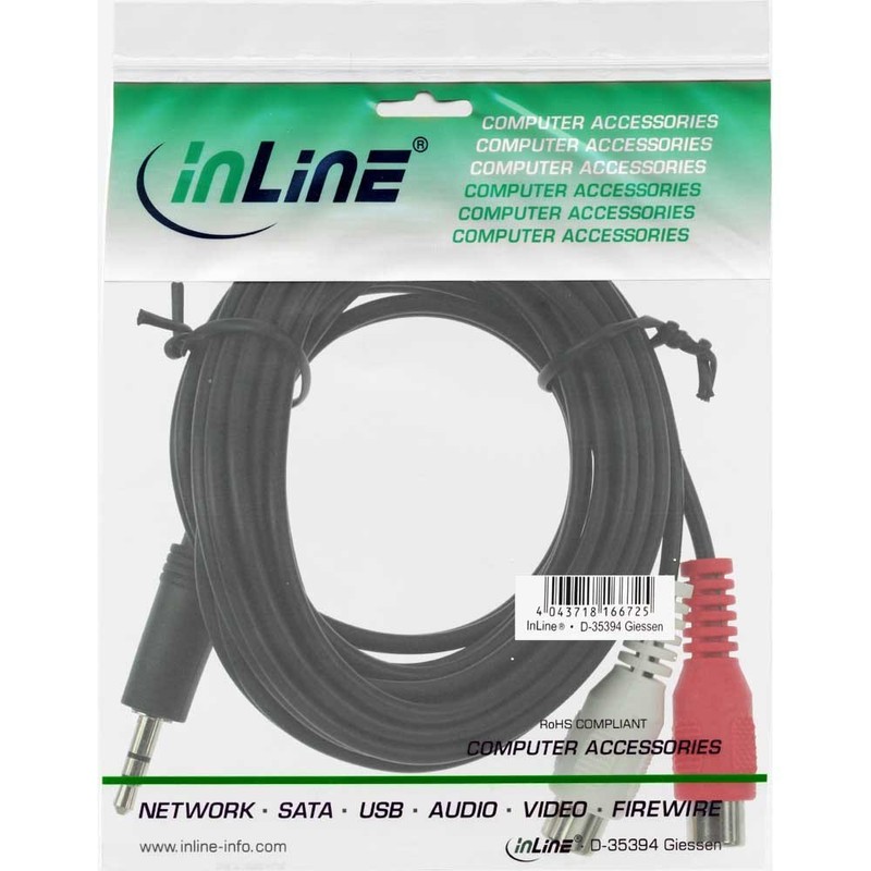 InLine 89941d 5 m 3.5 mm BLACK AUDIO CABLE