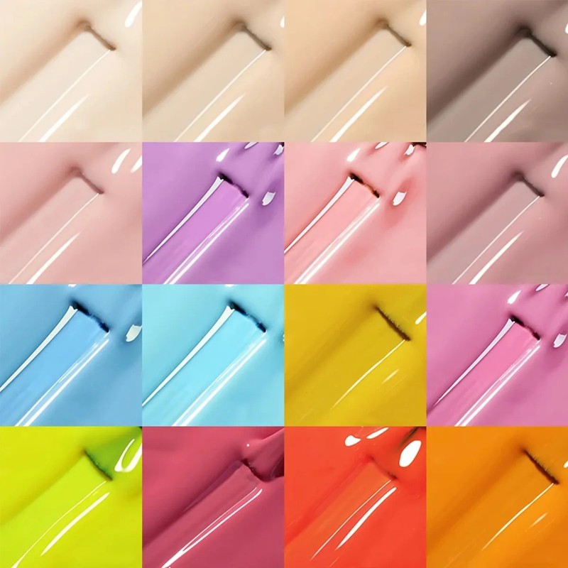 6 Pcs Gel Semipermanente Color Gel Esmalte De Uñas Esmaltes