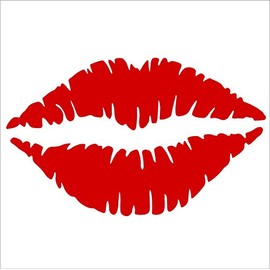 Red Lip Car Decal / Sticker