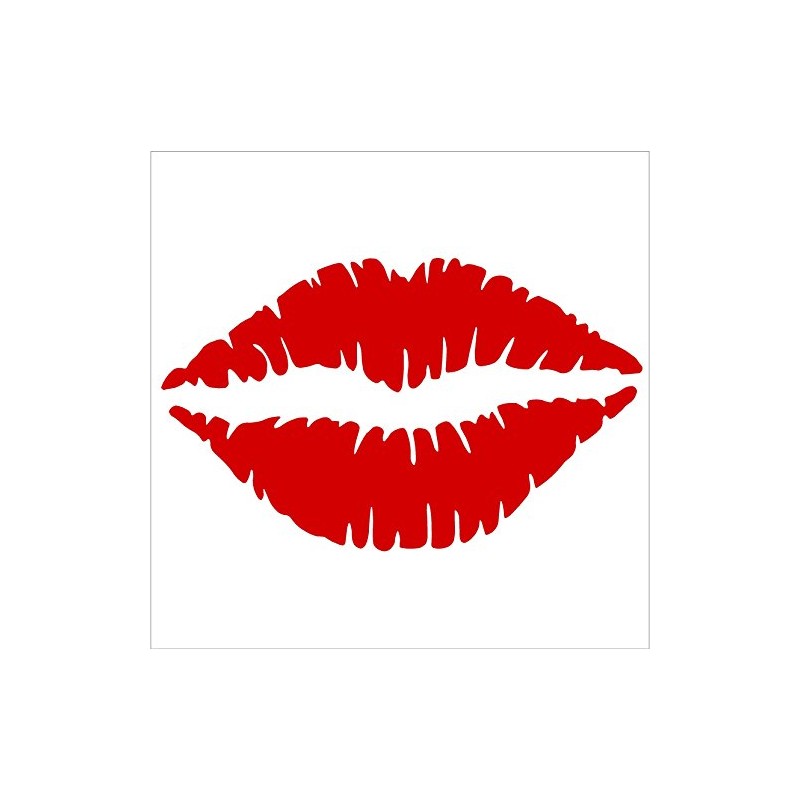 Red Lip Car Decal / Sticker