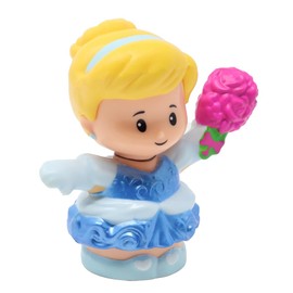 Fisher-Price Replacement Part for Collectible Little People Princess Castle Songs Palace Playset HGP76 - Replacement Cinderella Figure Holding Pink Bouquet of Flowers - Talking Castle Base